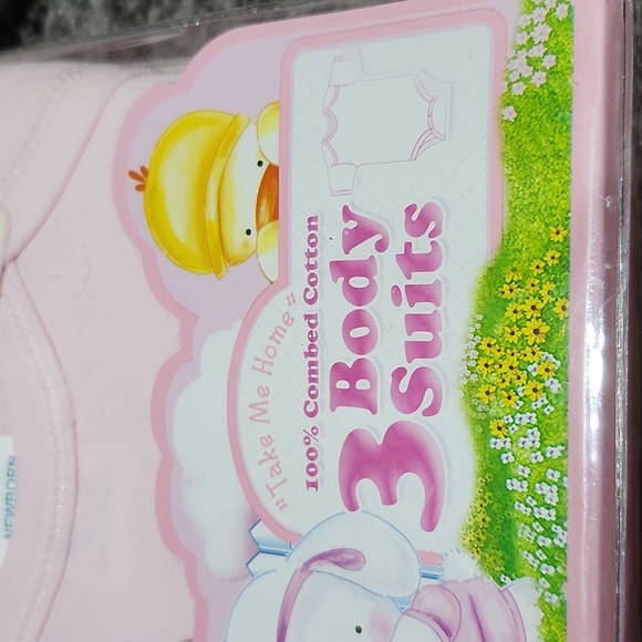 BON BEBE NEWBORN 3 PC BODY SUITS GERBER 3-6 MOS. 5 PC ONESIES COTTON BUNDLE NEW - Picture 8 of 13